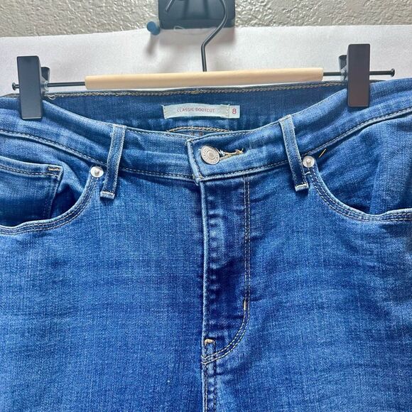 Levi’s Classic Bootcut Blue Denim Jeans Size 8 - Picture 6 of 9